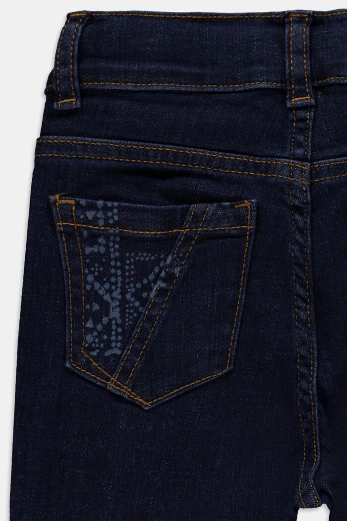 Bequem geschnittene Hose im Denim-Look, BLUE RINSE, detail image number 2