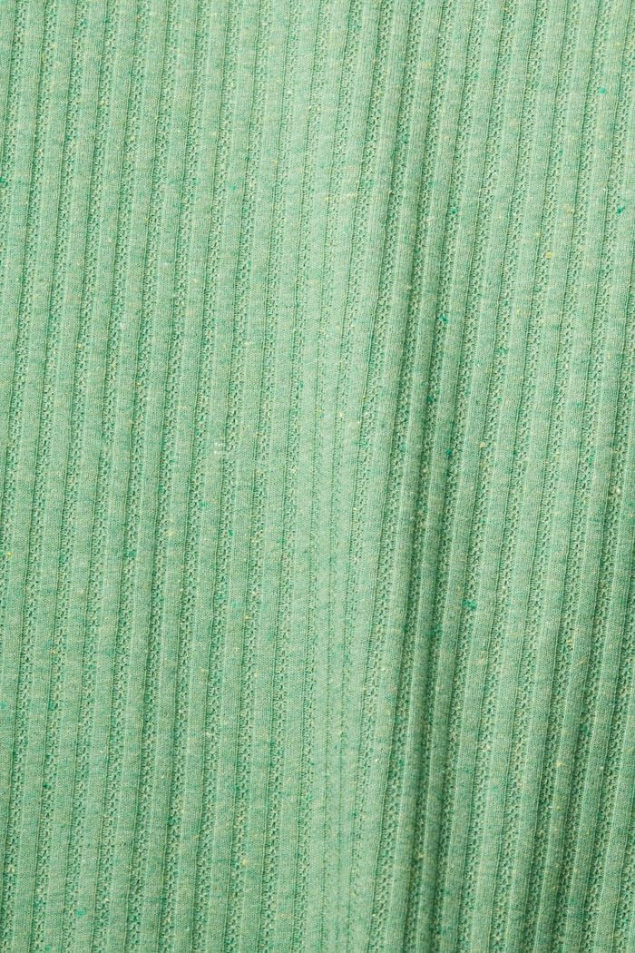 Recycelt: Top mit Pointelle-Muster, GREEN, detail image number 5