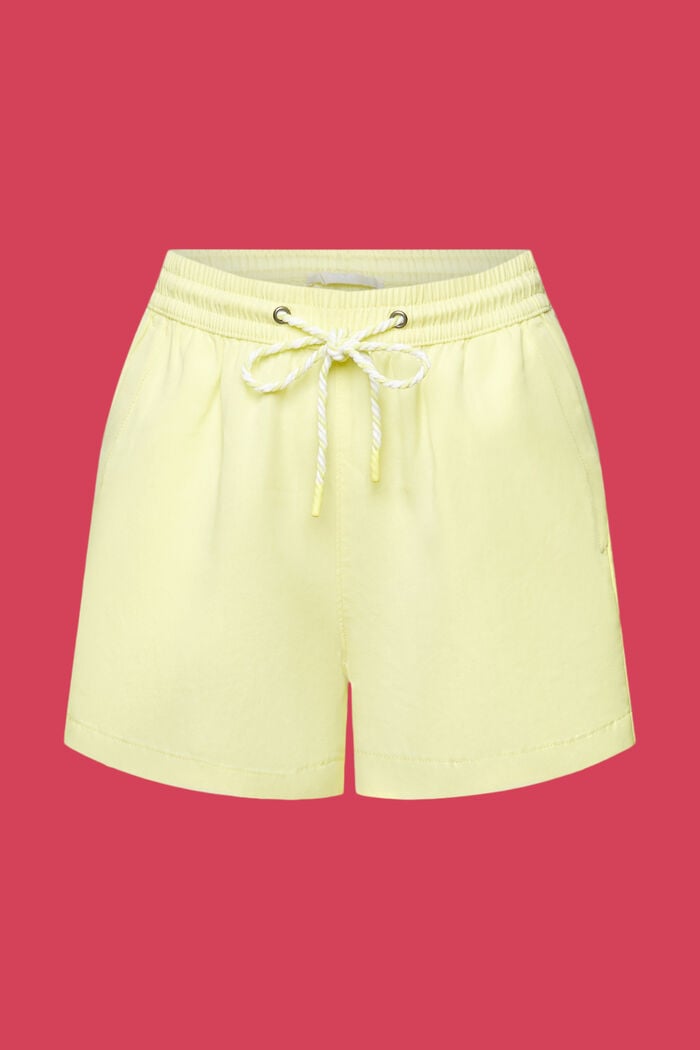 Pull-on-Shorts mit Tunnelzug auf Taillenhöhe, YELLOW, detail image number 8