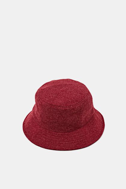 Bucket Hat aus Filz, BORDEAUX RED, overview