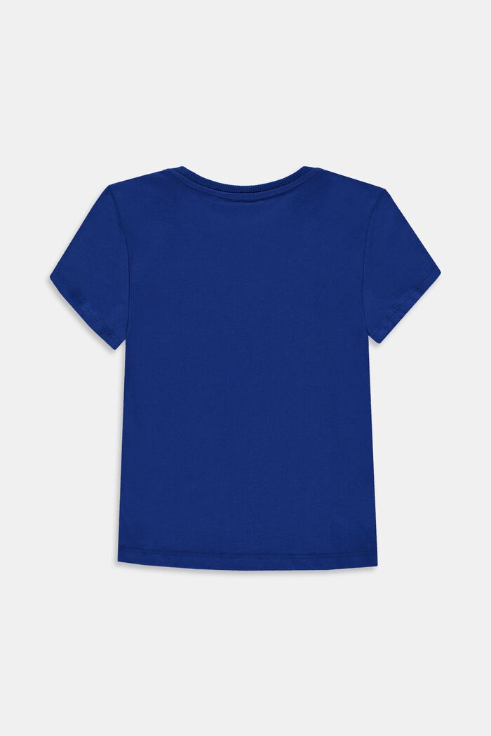 Logo-T-Shirt aus 100% Baumwolle, BRIGHT BLUE, detail image number 1
