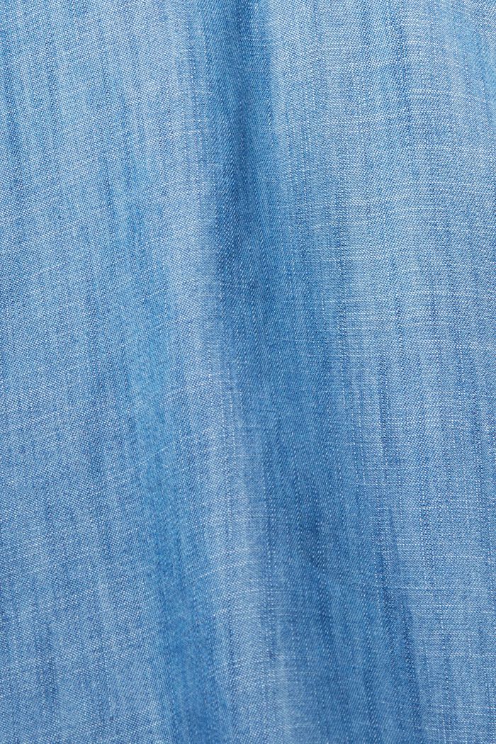 Aus TENCEL™: Bluse in Denimoptik, BLUE MEDIUM WASHED, detail image number 1