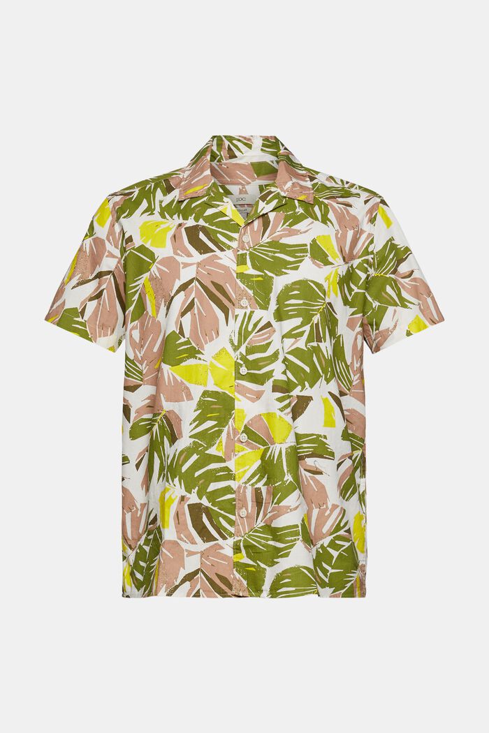 Hemd mit tropischem Blätter-Print