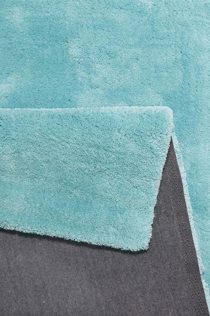 Hochflor-Teppich im unifarbenen Design, GREEN, detail image number 3