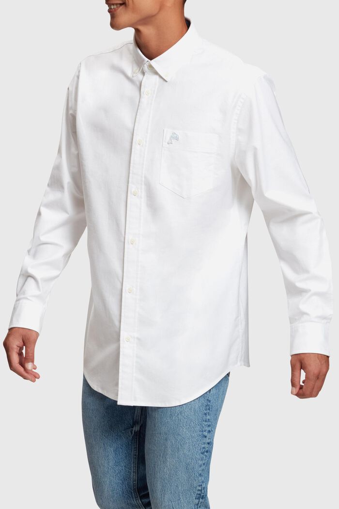 Regular-Fit-Oxfordhemd, WHITE, detail image number 0