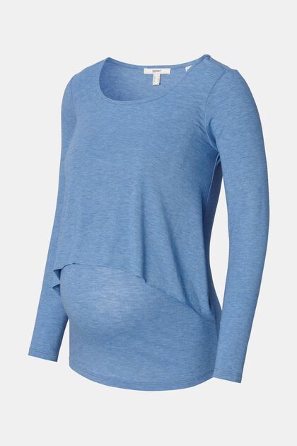 Layer-Shirt mit Stillfunktion, BLUE, overview