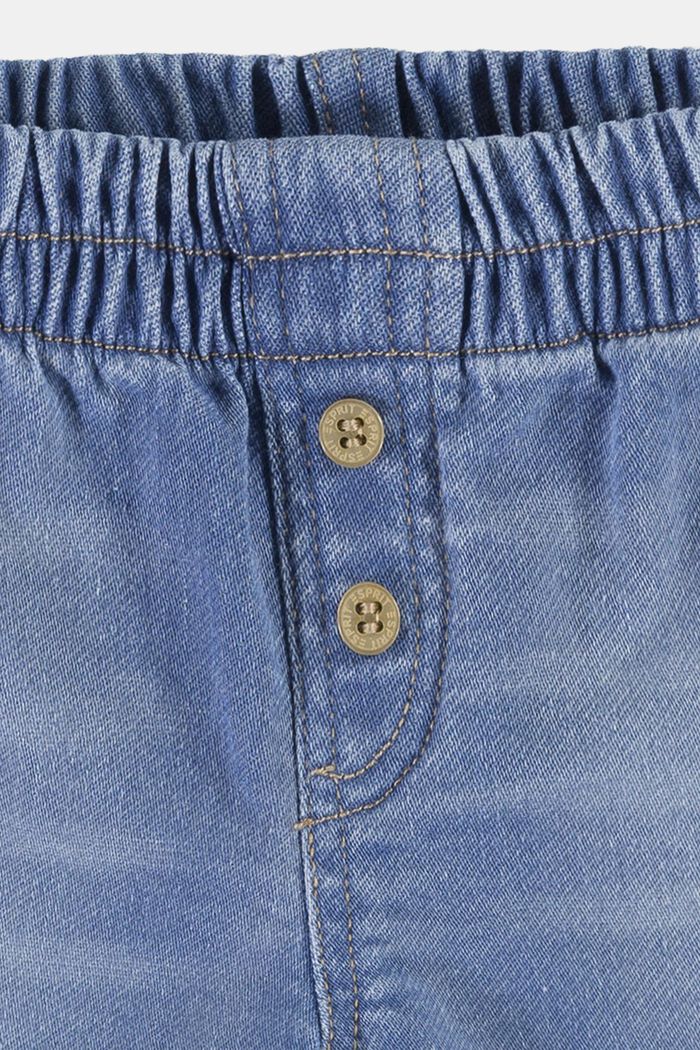 Jeansshorts in bequemer Jogger-Qualität, BLUE BLEACHED, detail image number 2