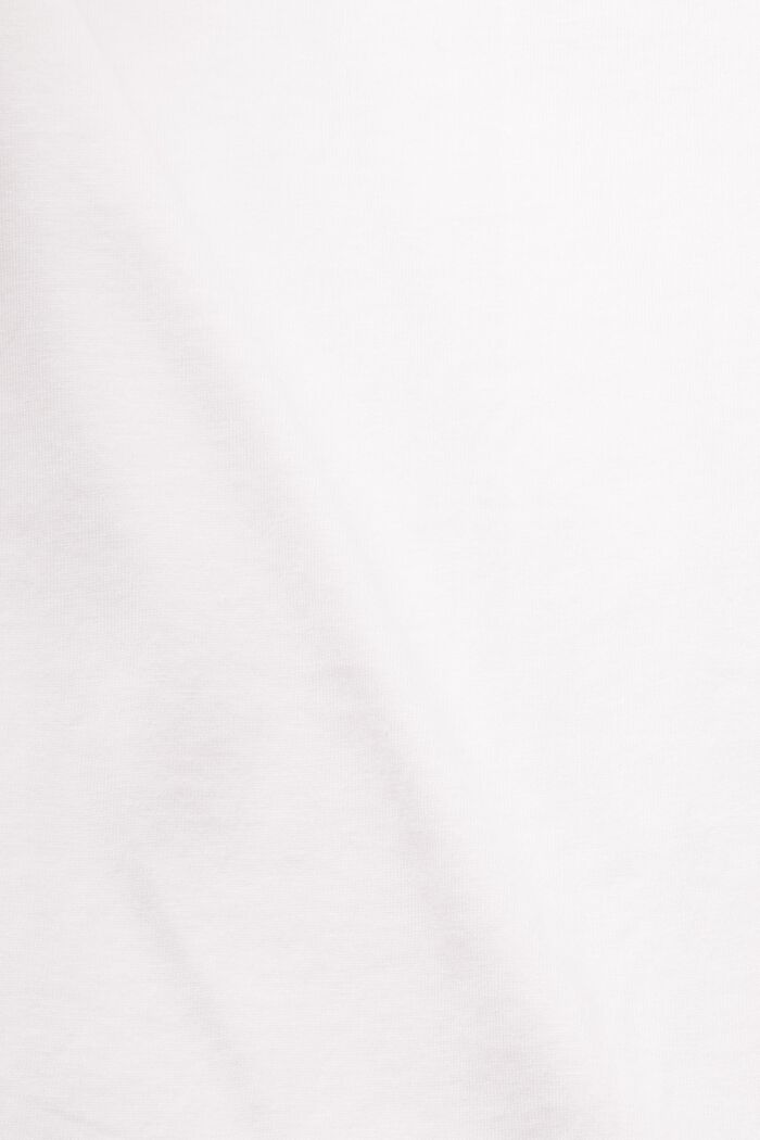 Baumwoll-T-Shirt mit Print, WHITE, detail image number 5