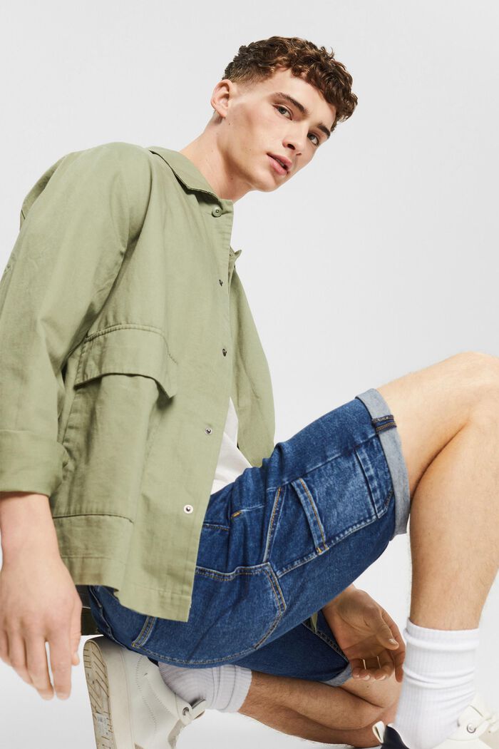 Jeans-Shorts im Cargo-Look