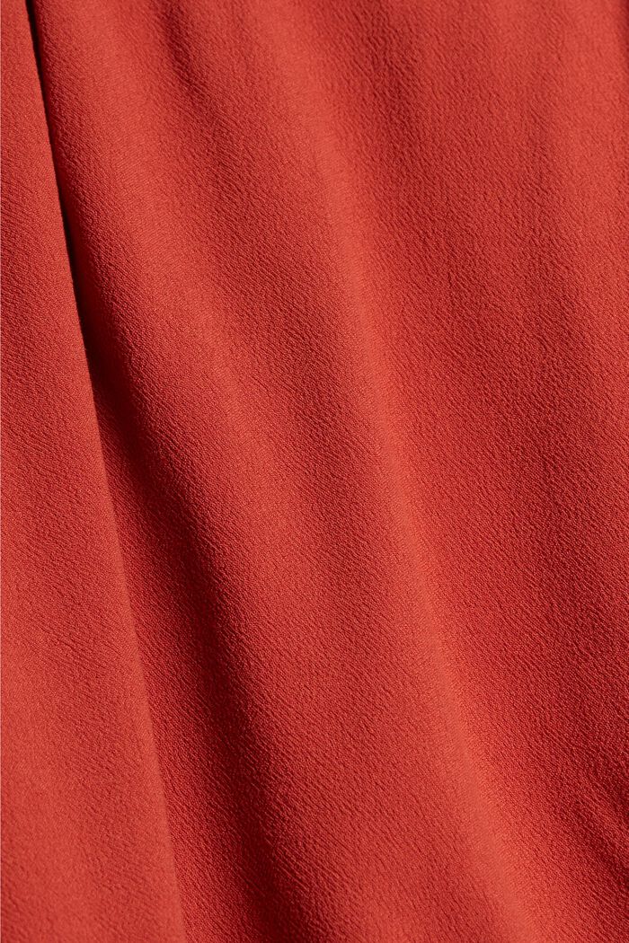Besticktes Smok-Kleid aus LENZING™ ECOVERO™, TERRACOTTA, detail image number 4