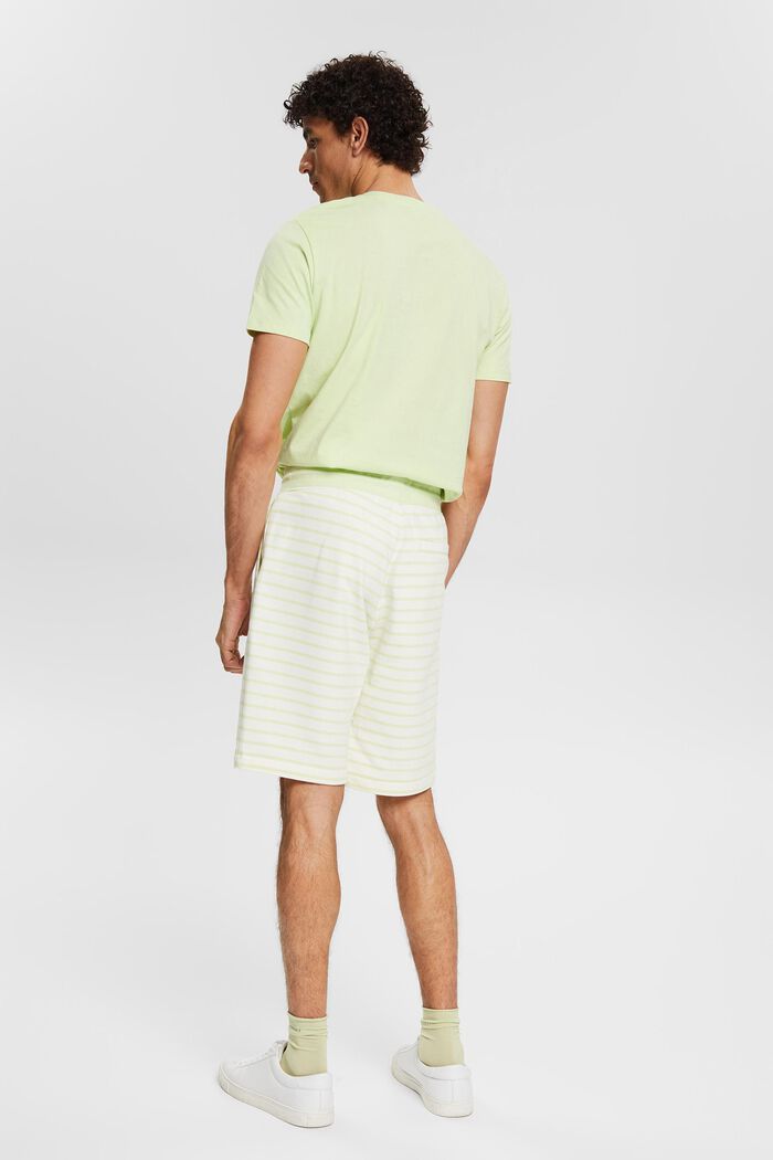 Recycelt: Sweat-Shorts mit Streifen, LIGHT GREEN, detail image number 5