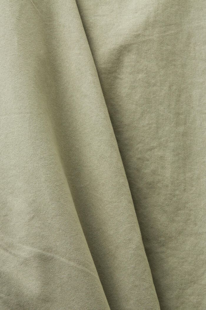 Chinohose mit schmalem Bein, DUSTY GREEN, detail image number 5