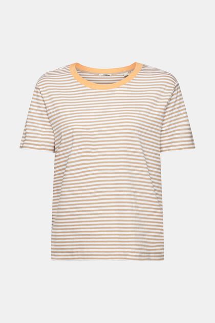 Streifen-T-Shirt, TAUPE, overview