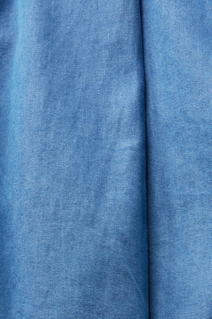 Leichte Jeansbluse, BLUE LIGHT WASHED, detail image number 5