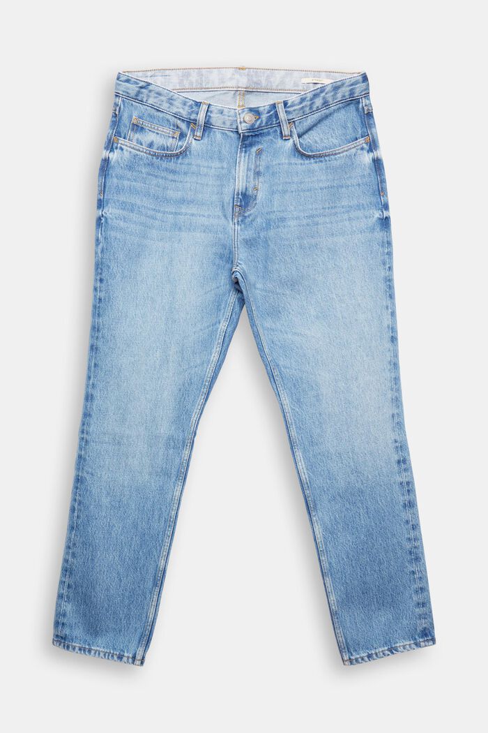 Jeans mit geradem Bein, Organic Cotton, BLUE LIGHT WASHED, detail image number 8
