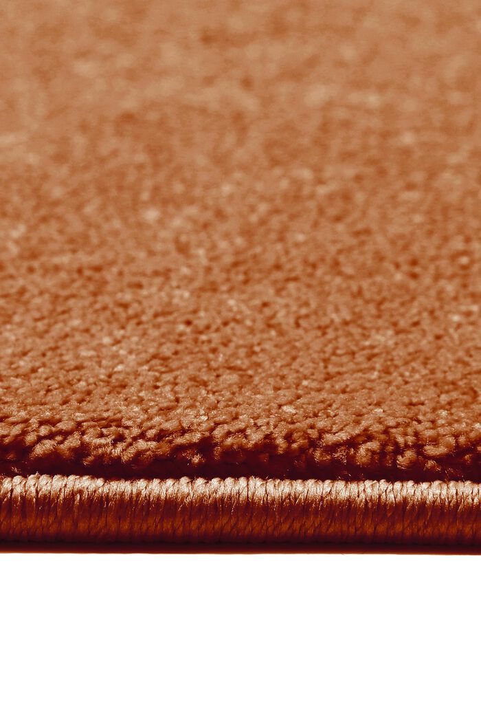 Kurzflor-Teppich in modernen Farben, RUST BROWN, detail image number 1