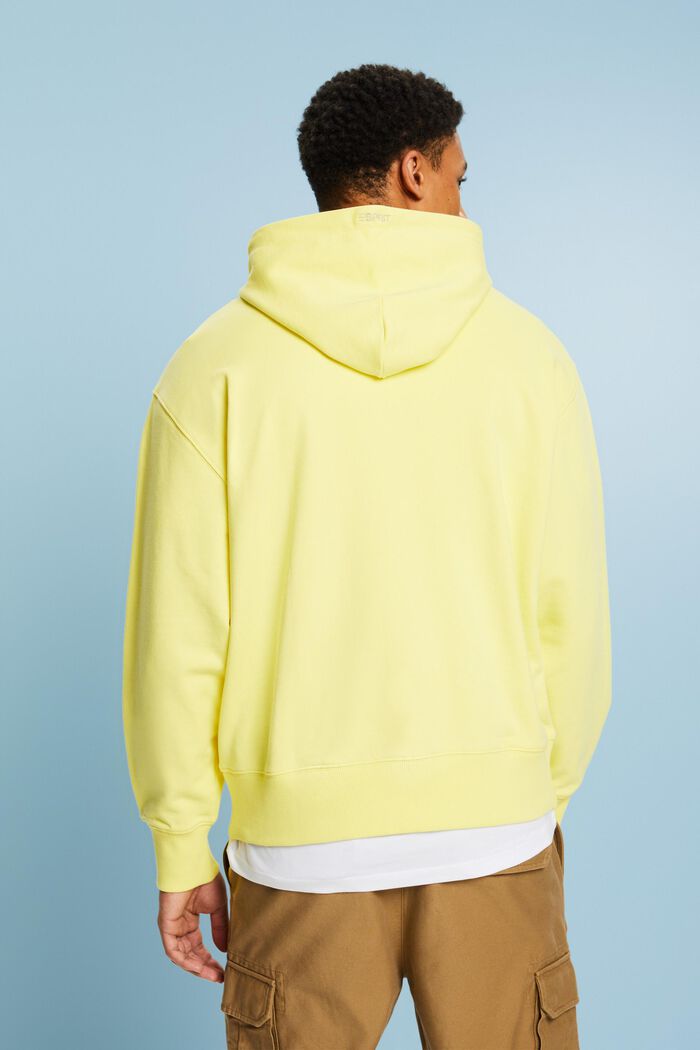 Unisex-Hoodie in Oversize-Form mit Print, PASTEL YELLOW, detail image number 2
