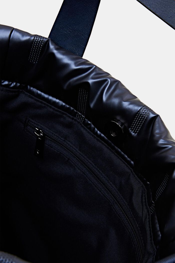 Kleine, glänzende, gepolsterte Tasche, DARK LAVENDER, detail image number 3