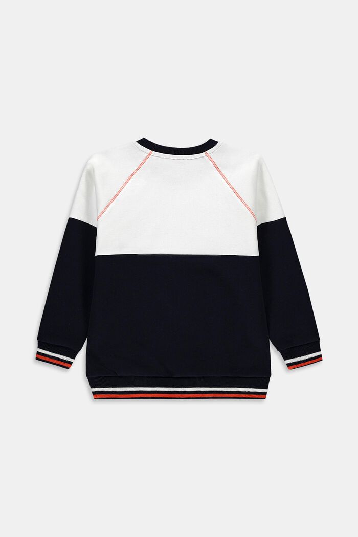 Sweatshirt mit Print, 100% Baumwolle, NAVY, detail image number 1