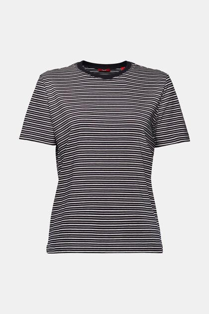 T-Shirt mit Streifen, 100% Baumwolle