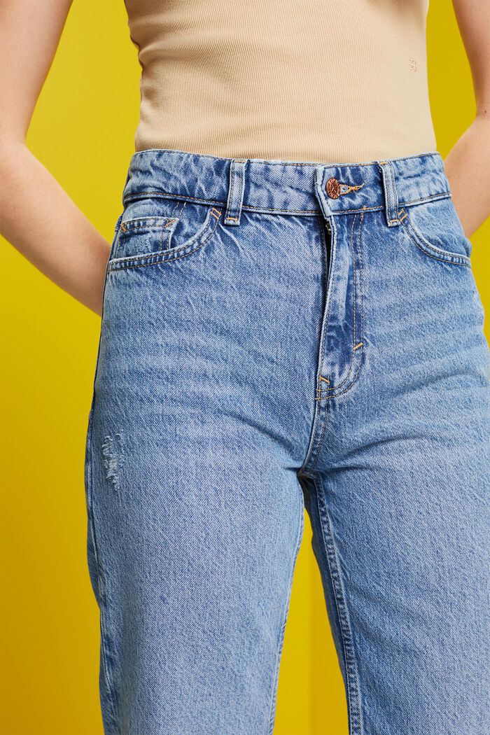 Jeans im 80er-Jahre Look mit gerader Passform, BLUE MEDIUM WASHED, detail image number 2