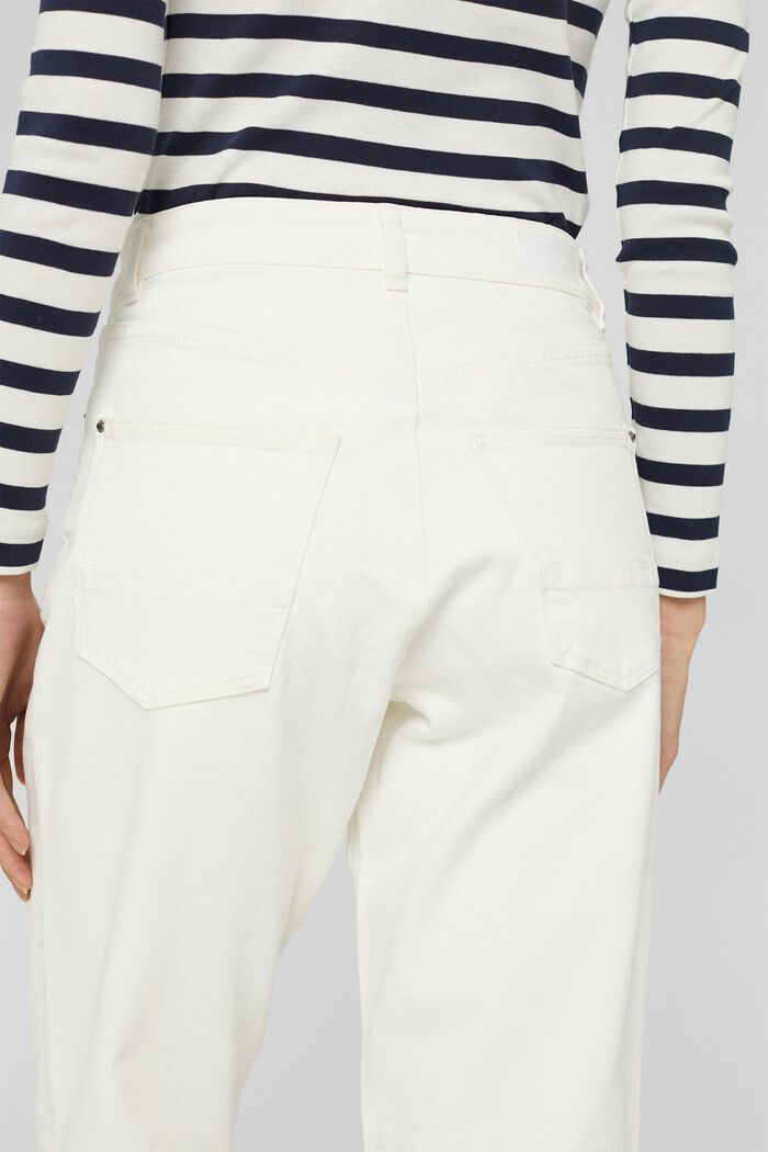 Baumwoll-Jeans mit geradem Bein, OFF WHITE, detail image number 2