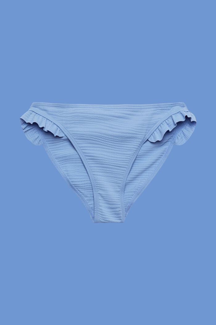 Recycelt: Bikinihose mit Rüschendetails, LIGHT BLUE LAVENDER, detail image number 4