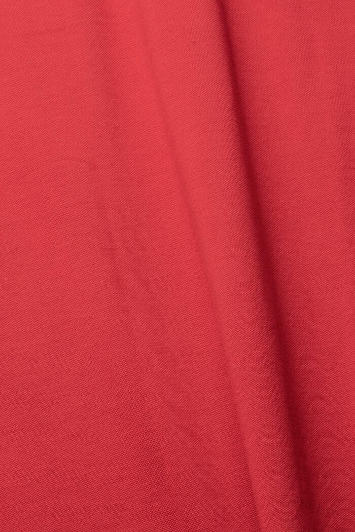 Piqué-Poloshirt aus Baumwolle, BERRY RED, detail image number 1