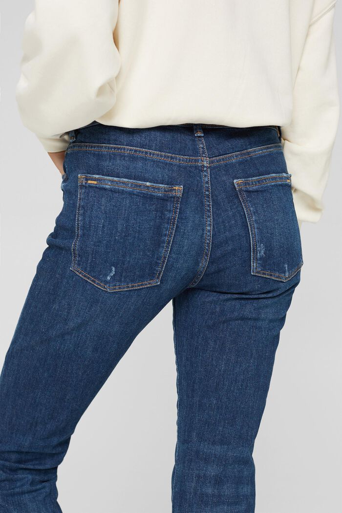 Stretch-Jeans aus Organic Cotton, BLUE DARK WASHED, detail image number 1
