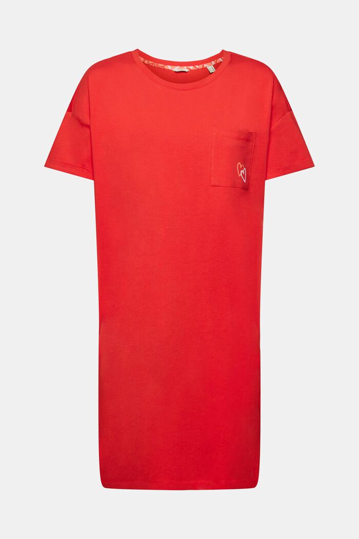 Nachthemd mit Brusttasche, RED, detail image number 5