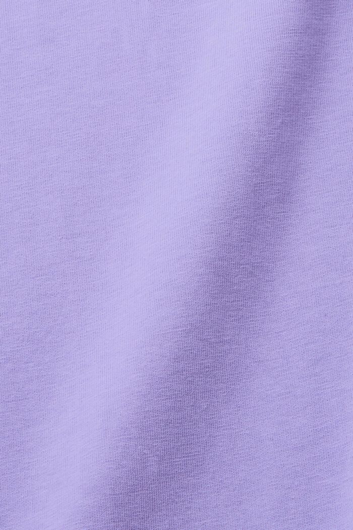 Lockeres T-Shirt aus 100 % Baumwolle, PURPLE, detail image number 6