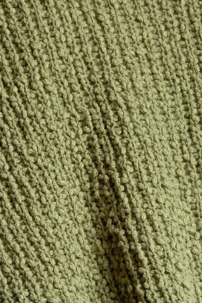 Cardigan aus 100% Baumwolle, LIGHT KHAKI, detail image number 4