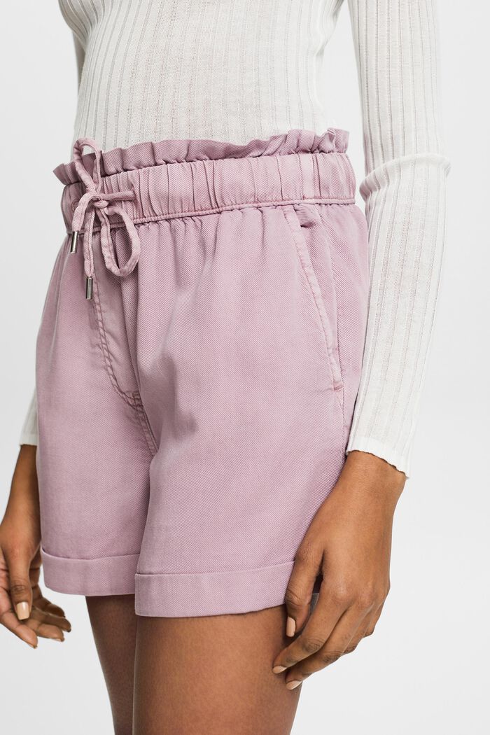 Pull-on-Shorts aus Twill, MAUVE, detail image number 4