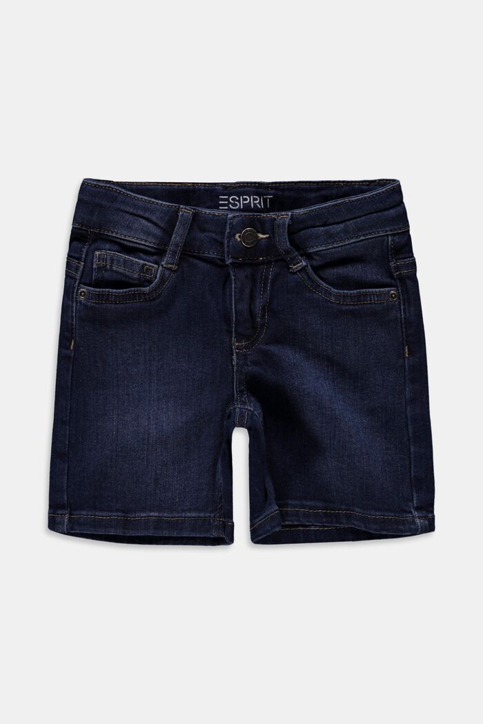 Jeans-Shorts mit Verstellbund, BLUE DARK WASHED, detail image number 0