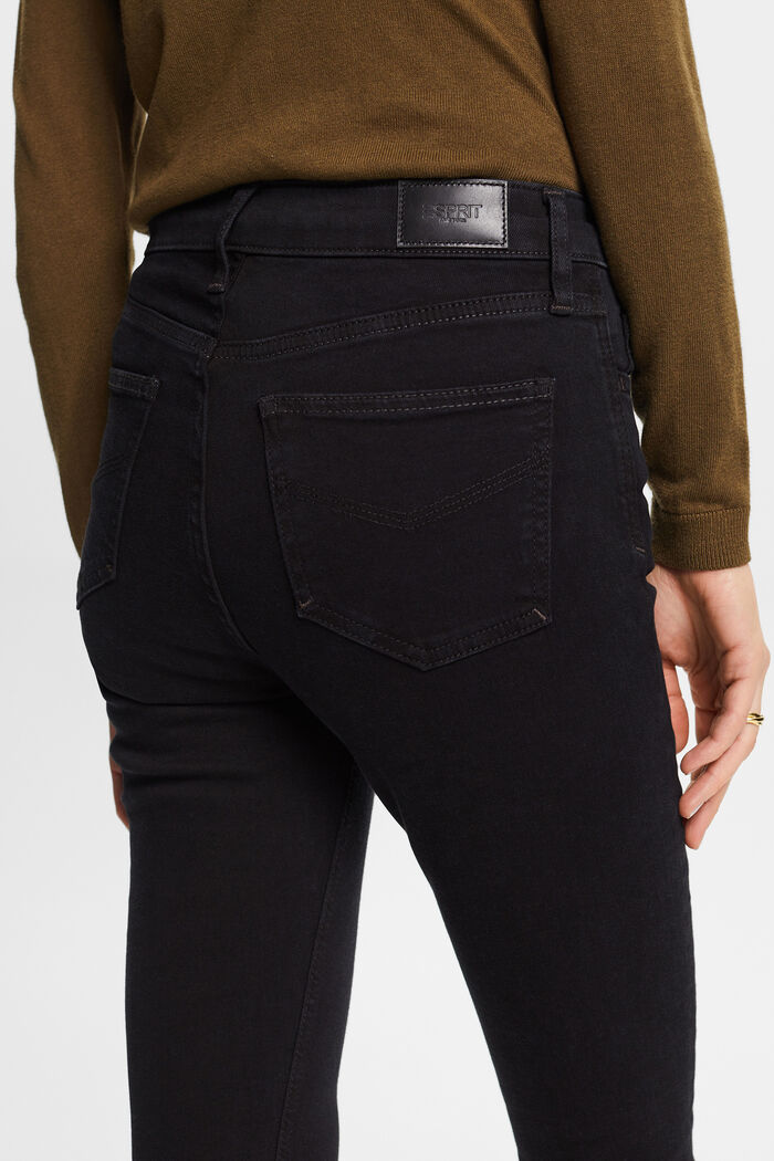 Premium-Skinny Jeans mit hohem Bund, BLACK DARK WASHED, detail image number 4