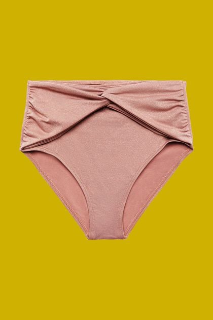 Recycelt: glitzernde Bikinihose mit hohem Bund
