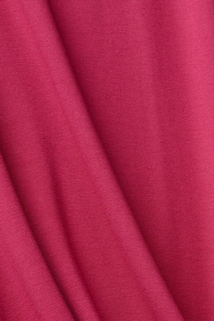 Jersey-Minikleid mit U-förmigem Ausschnitt, CHERRY RED, detail image number 4