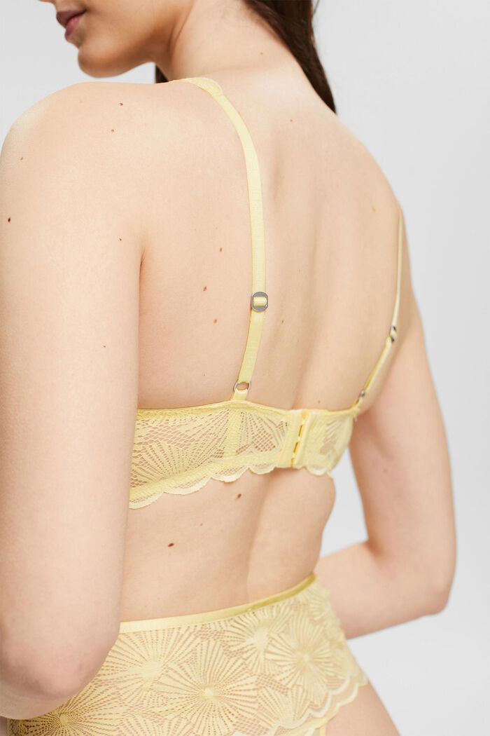 Bras with wire, LIGHT YELLOW, detail image number 3