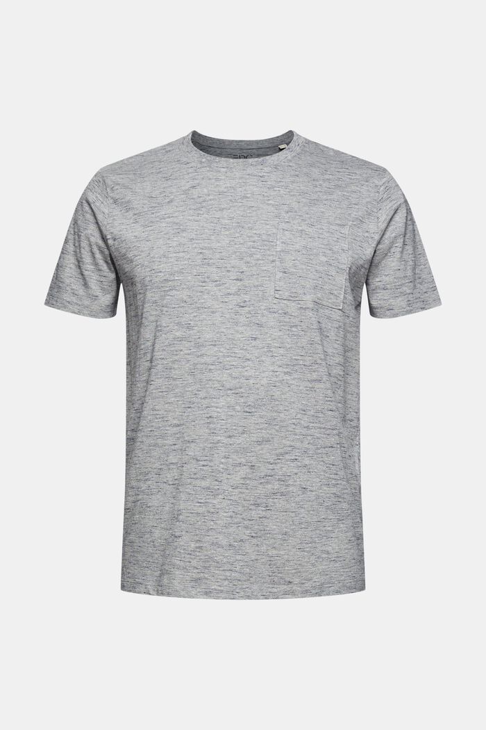 Meliertes Jersey-T-Shirt, LENZING™ ECOVERO™