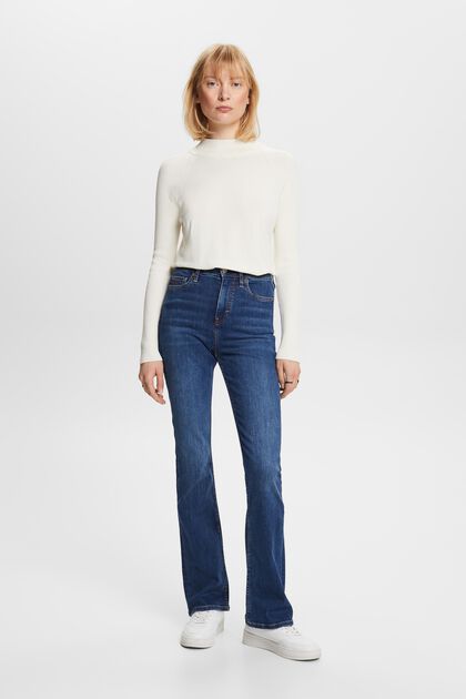 Premium Bootcut-Jeans mit hohem Bund