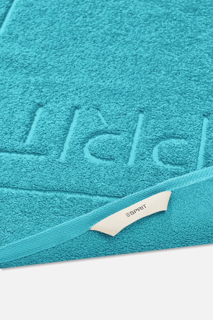 Frottee-Badematte aus 100% Baumwolle, TURQUOISE, detail image number 1