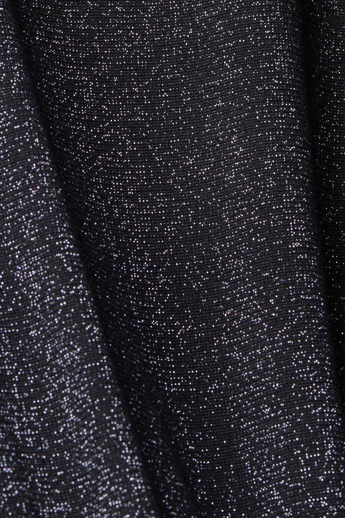 CURVY Strickkleid in Midilänge mit Glitzereffekt, BLACK, detail image number 5