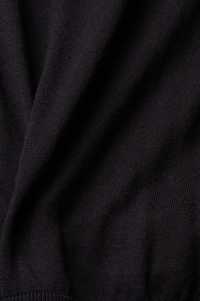 Pullover im Wickeldesign, BLACK, detail image number 1