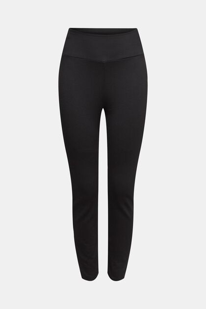Leggings mit hoher Taille, BLACK, overview