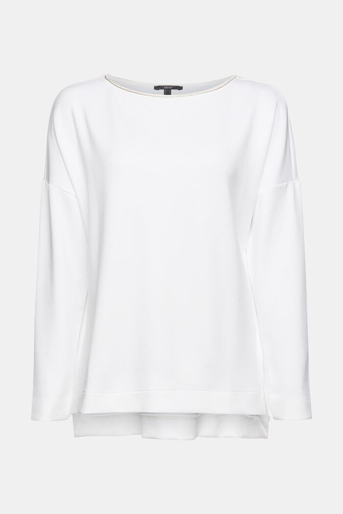 Sweatshirt mit Metallic-Effekt, WHITE, detail image number 6