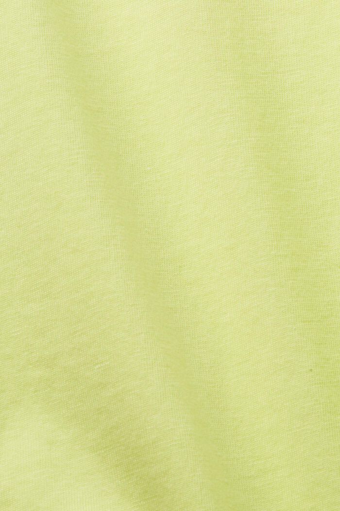T-Shirt mit kurzen Fledermausärmeln, LIME YELLOW, detail image number 4