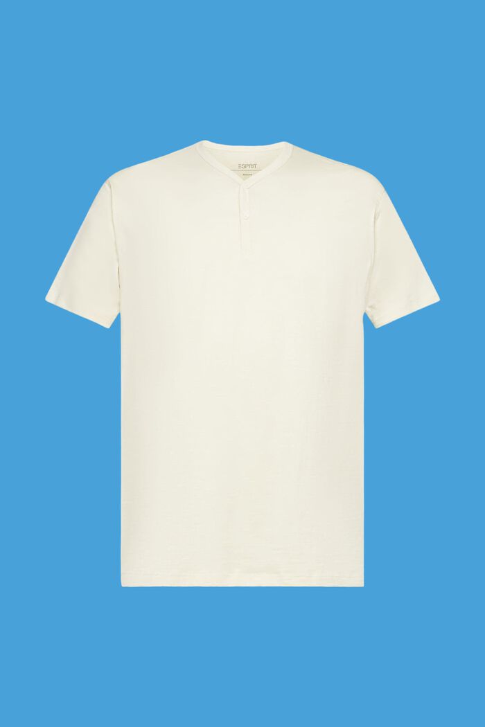 Henley-Shirt aus Slub Jersey, ICE, detail image number 6