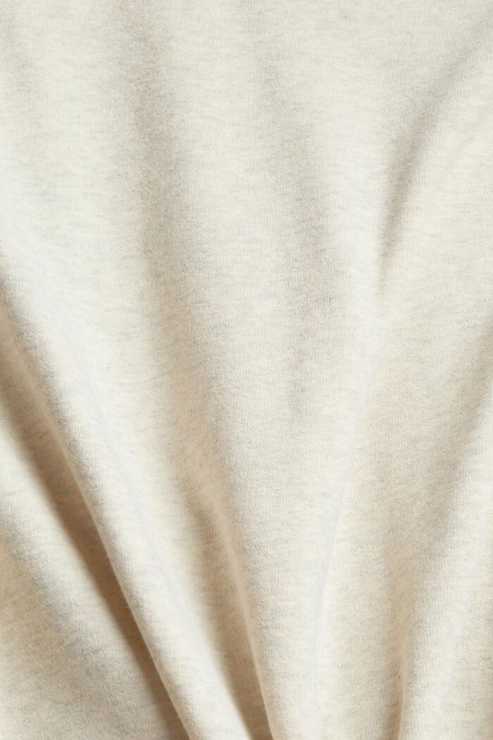 Meliertes Sweatshirt mit Kordelzug, OFF WHITE, detail image number 4