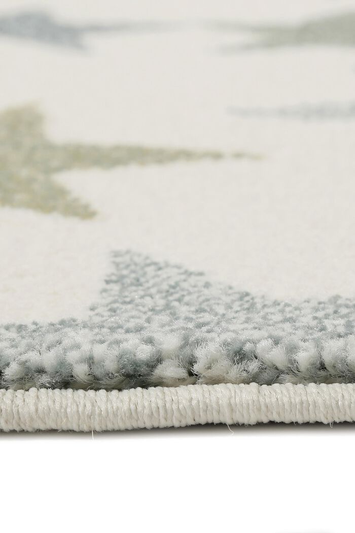 Gewebter Teppich mit Sterne-Print, WHITE, detail image number 1