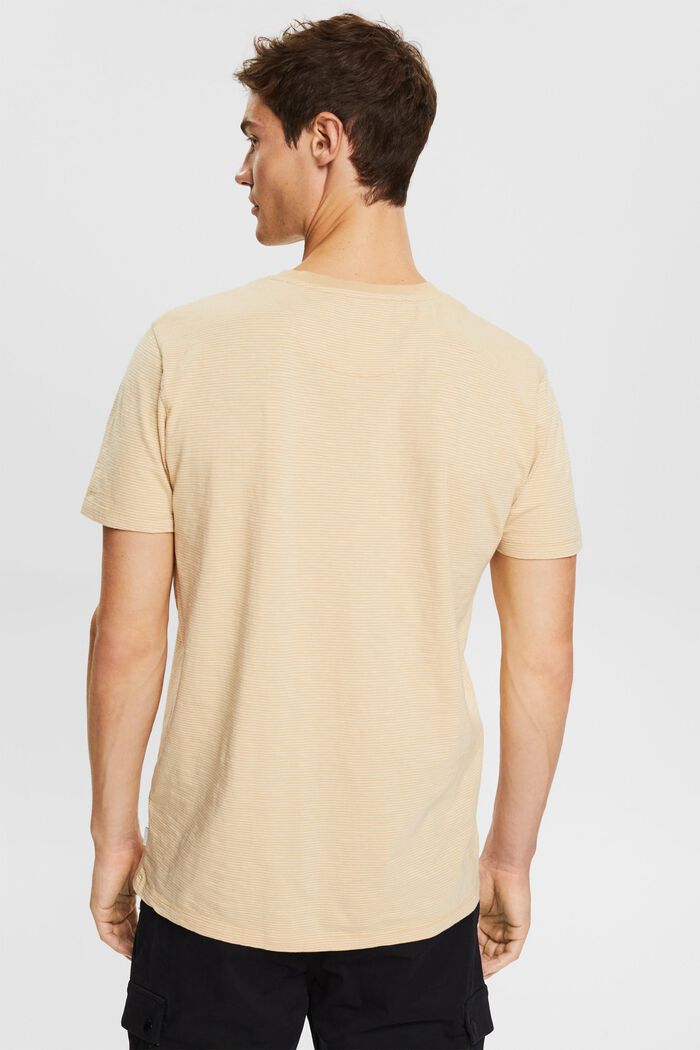 Jersey-T-Shirt mit Streifenmuster, SAND, detail image number 3